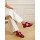 thumbnail image 3 of Sandalias con cuña SHIBEVER rojas para mujer talla 8.5 con plataforma, 3 of 6
