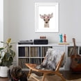 thumbnail image 4 of Art.com Floral Deer Art Print by Leah Straatsma, White Frame Wall Art, 32" x 40", 4 of 5
