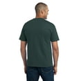 thumbnail image 4 of Port & Company Men's Cotton/Polyester T-Shirt with Pocket - XXXX-Large - Dark Green, 4 of 6