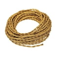 thumbnail image 1 of Cable de lámpara colgante, cable de iluminación, con cuerda de cáñamo retorcida, vintage, cable de lámpara de bricolaje, cable de lámpara para cocina industrial y hogar oro, 1 of 8
