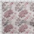 thumbnail image 4 of Soimoi Bird & Flowers Printed,Cuddle Minky Fabric, Sewing Fabric by The Yard 56 Inch Wide,Decorative Plush Soft Fabric, Baby Garments, Toys and Blankets, Pink, 4 of 5