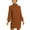 Brown, variant on AOOCHASLIY 2023 Womens Sweater Fashion Women Long Sleeve Sweater Dress Turtleneck Sweater Pullover Dress