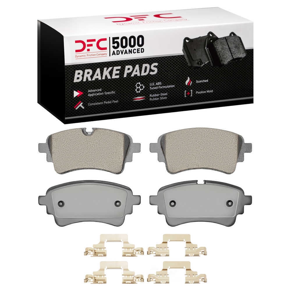 Dynamic Friction Company 1551-2364-01 DFC 5000 Advanced Brake Pads - Ceramic and Hardware Kit - OE