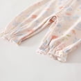 thumbnail image 6 of UYYX Newborn Clothes Baby Girls Floral Collar Sleeve Romper Full Snap Crotch Thin Knit Long Sleeve Spring Picnic Outfit(3-6 Months,White), 6 of 9