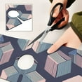 thumbnail image 6 of Yayeee Faucet Mat for Kitchen Sink 14.7" Diatomite Long Splash Guard Pad, Dark Cubes, 2 Pack, 6 of 7