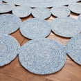 thumbnail image 3 of SAFAVIEH Cape Cod Damjana Abstract Dots Polyester Area Rug, Blue, 6' x 6' Round, 3 of 7