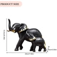 thumbnail image 3 of Estatua De Elefante Estatua de elefante de resina Adornos de escritorio Estatua de animal Artesanía Decoración del hogar (A) Sywqhk Libre de BPA, 3 of 6