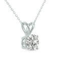 thumbnail image 2 of SZUL Women's 1.50 Carat Lab Grown Diamond Round Solitaire Pendant in 14K White Gold (F-G Color, VS1-VS2 Clarity), 2 of 6