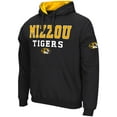 thumbnail image 2 of Men's Colosseum Black Missouri Tigers Sunrise Pullover Hoodie, 2 of 3