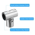 thumbnail image 4 of Uxcell Boat Handrail Fitting Marine Grade 316 Stainless Steel 3-Way Tee Split Pipe Connector for 7/8inch O.D.Tube, 4 of 6