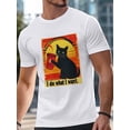 thumbnail image 3 of Cute Black Cat Mens T-Shirts,Short Sleeve T Shirts for Men Crew Neck Tee I Do What I Want Words Men's T-Shirts, 3 of 8