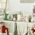 thumbnail image 3 of colorlife Merry Christmas Nutcracker Green Throw Pillow Covers, 12 x 20 Inch Winter Holiday Party Cushion Case Decoration for Sofa Couch Set of 4, 3 of 6