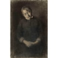thumbnail image 3 of Albert Lebourg 13x18 Black Modern Framed Museum Art Print Titled - Portrait of the Artist's Wife Asleep (Marie Guilloux) (C. 1880), 3 of 5