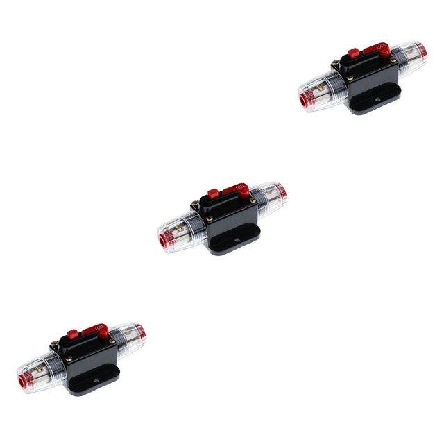 Guardoinrt 1/2/3/5 12V-24V Voiture Audio Réinitialisation Manuel Disjoncteur Fusible Interrupteur Protection Fiable 100A 3PCS