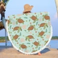 thumbnail image 4 of Matoen Round Beach Towel Microfiber Oversized Sea Turtle Circle Beach Blanket with Tassels Soft Thick Beach Throw Bath Pool Towel Meditation Mat 61 Inch, 4 of 8