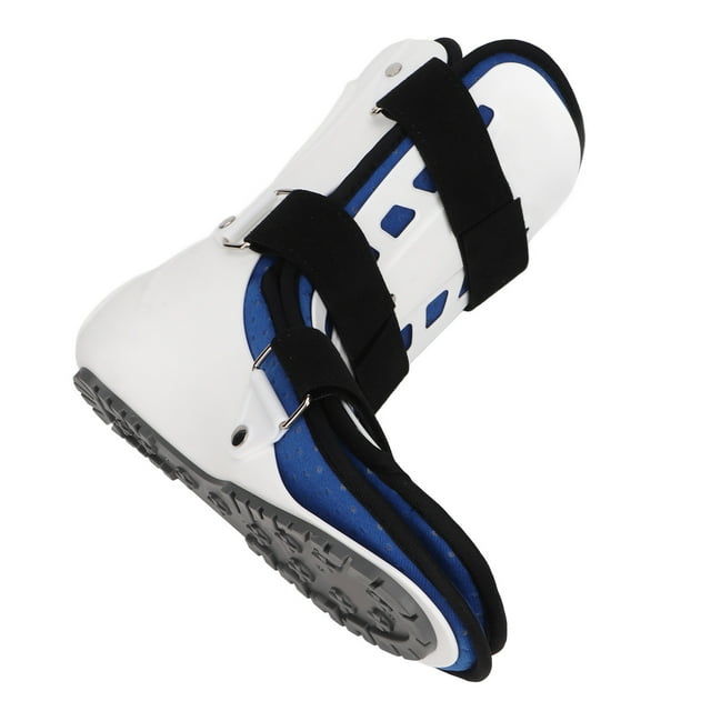 Adjustable Size, Washable Liner, Breathable Holes Ankle Brace with Removable Front Guard, Straps for Broken and Sprained Feet