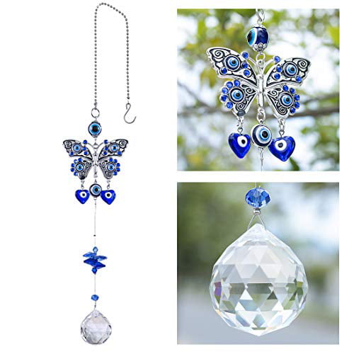 YU FENG Blue Evil Eye Wall Hanging Decoration Ornament for Protection,Luck