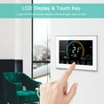 thumbnail image 4 of 95-240V Thermostat Programmable Intelligent 5 + 1 + 6 Périodes Contrôle de l'Application Vocale Rétro-Éclairage Thermorégulateur de Chauffage de Chaudière à Eau / Gaz avec Fonction de Verrouillage d'Affichage de l'Humidité d'Indice Compatible avec, 4 of 7