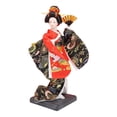 thumbnail image 1 of Muñeca geisha japonesa étnica, figura coleccionable, estilo vintage, colección artesanal. Estilo B, 1 of 9