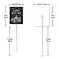 thumbnail image 5 of Eveokoki Easter Yard Signs Decorations Outdoor Happy Easter Yard Stake Signs Easter Lawn Décor for Easter Hunt Game, Party Supplies DÈcor, Easter Props 17.6", 5 of 5