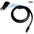 thumbnail image 2 of Cable Mini Sas de 36 pines (sff-8087) macho a 4 Sata de 7 pines hembra, host/controlador Mini Sas a 4 objetivos Sata/plano posterior, 2 of 5