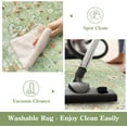 thumbnail image 3 of Wonnitar 8'x10' Green Boho Area Rug, 8x10ft Rugs for Bedroom Girls Large Living Room Area Rugs Soft Floral Playroom Rug, Washable Rugs Non Slip Pastel Rug for Bedroom Living Room Carpet, 3 of 9