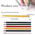thumbnail image 2 of Color Pencils China Markers, 12PCS Peel off China Marker Grease Pencil for Vinyl Metal Wood Paper Fabrics Leather Cellophane Black Color Pencils, 2 of 8
