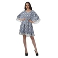 thumbnail image 2 of Moomaya Robe d'Été pour Femmes, Grande Taille, Kimono Aguichant Imprimé, Mini-Robe, 2 of 6