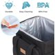 thumbnail image 4 of Bolsa de almuerzo grande con aislamiento para 24 latas (15 L), bolsa de enfriamiento suave para hombres y mujeres adultos, gris JM bolsa de viaje, 4 of 5