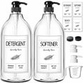 thumbnail image 1 of GMISUN Dispensador de detergente para ropa, paquete de 2 dispensadores de jabón líquido para ropa, contenedor de almacenamiento de 67 oz para decoración de la habitación de la granja, organizador de b, 1 of 7