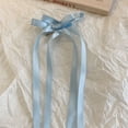 thumbnail image 4 of Simple Fashion Satin Hairpins Solid Cute Ribbon Bobby Pin Bowknot Hair Clip Braiding Hair Tool Spring Barrettes PINK, 4 of 8