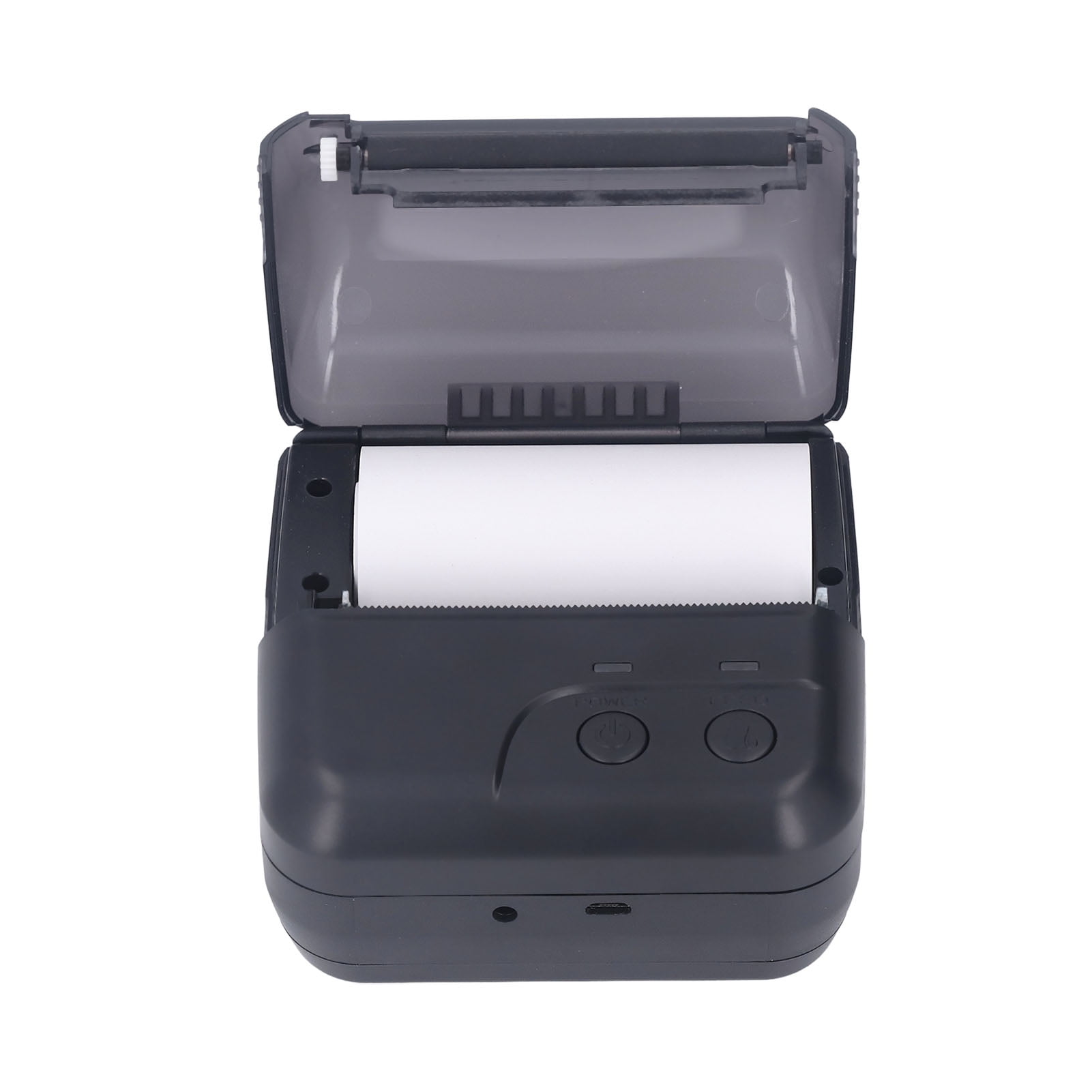 BIMZUC Portable Handheld Mini 80mm Thermal Bluetooth Receipt Printer for Barcode Order (3.15 inches / 80 mm), Black
