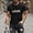 Black, variant on Xihbxyly Top for Men Quick Dry Gym Tshirts Crew Neck Short Sleeve Classic Tshirts Mens Dress Shirts Solid Slim Fit Casual Tops Simple for Traveling