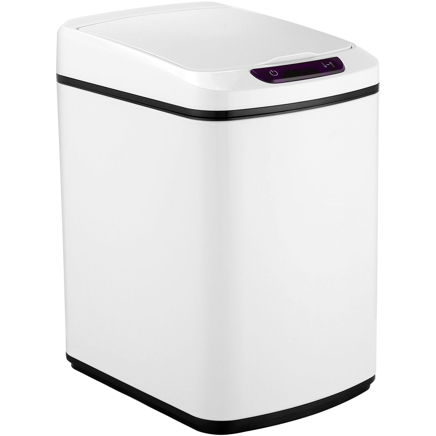 Hanover 12 Liter / 3.2 Gallon Hands Free Trash Can Garbage Bin, Fingerprint resistant, Soft Close, Sensor Lid