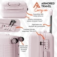 thumbnail image 4 of Maleta de viaje Carry-on de mano cabina 20” 10 kg ABS doble calibre candado de alta seguridad TSA LOCK Armored Travel Rosa, 4 of 9