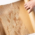 thumbnail image 2 of 50m38cm Kraft Honeycomb Packaging Paper Roll, Eco Friendly Honeycomb Packaging Paper Roll For Protection,Gift Wrapping And Fragile Items, 2 of 4