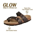 thumbnail image 3 of CozyNest GLOW Adjustable Slide Sandals for Women and Men Cork Footed Arch Supported for Summer Indoor and Outdoor, 3 of 8