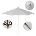 thumbnail image 2 of California Umbrella  9-ft. Round Marenti Wood-framed Olefin Patio Umbrella (No Base) Natural, 2 of 5