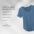 thumbnail image 7 of MERCER+METTLE Women's Stretch Jersey Relaxed Scoop | Soft & Lightweight T-Shirt for Women, Elevated Basic Tee for Work - Deep Black 3XL, 7 of 7
