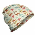 thumbnail image 1 of Bird Unisex Beanie, Animals Symbolizing Freedom, Hiking Outdoors, Eggshell and Multicolor, by Ambesonne, 1 of 1