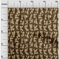 thumbnail image 2 of oneOone Viscose Jersey Brown Fabric Abstract Sewing Material Print Fabric By The Yard 60 Inch Wide, 2 of 4