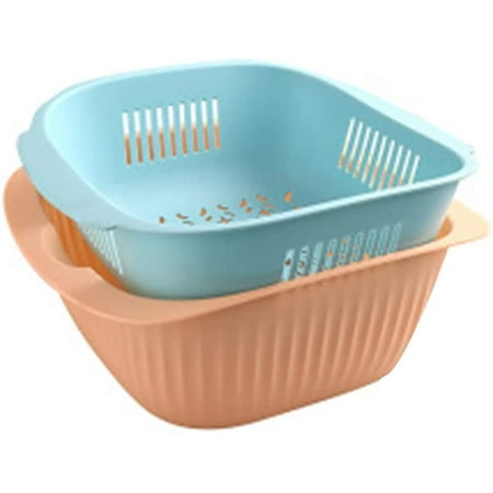 

Plastic Double Layer Vegetable Washing Basket Drain Basket Multifunctional Vegetable Washing Basket Fruit Vegetable Basket Vegetable Washing Basin