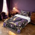 thumbnail image 3 of Homewish Halloween Crow Twin Sheets, Witch Magic Book Bedding, 3pcs, 1 Flat Sheet, 1 Fitted Sheet and 1 Pillowcase, 3 of 6