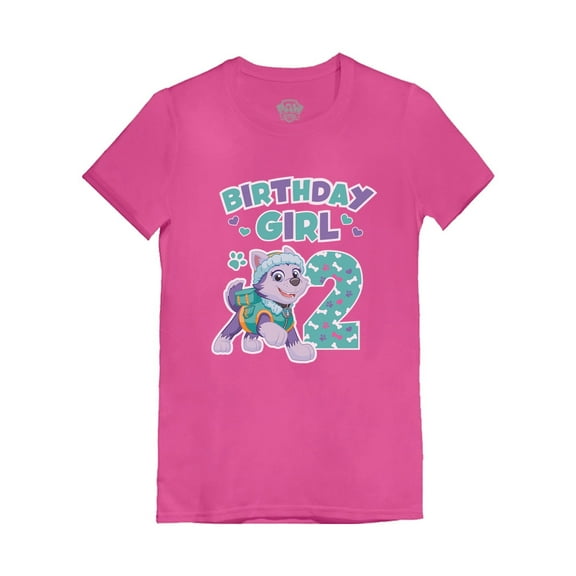 Paw Patrol 2 Birthday Girl Shirt for Girls Toddler 2nd Birthday Shirt