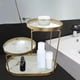 thumbnail image 2 of Caja de almacenamiento del organizador del estante del almacenamiento del blanco Jinwen Estante de almacenamiento de baño, 2 of 7