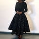 thumbnail image 5 of Vestido de Fiesta con Lentejuelas, Larga, Corte A, Acampanado, con Brillo y Brillo para Mujer, Talla Grande Negro XL, 5 of 6