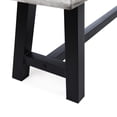 thumbnail image 5 of Black Metal Frame Dining Bench | Porch Dining, Weather-Resistant, 5 of 6