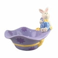 thumbnail image 3 of Tdxkok Easter Ceramic Candy Bowl with Hat Rabbits Easter Outdoor Indoor Decor, 3 of 5