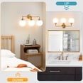 thumbnail image 5 of Bathroom vanity lights gold 3 light modern vanity light fixtures, 5 of 5