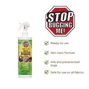Stop Bugging Me Bed Bug Treatment & Repellent Spray for Bed Bugs – All-Natural, Non-Toxic, Poison Free | Indoor Use | Non-Aerosol Trigger Spray | 16 oz - 774266